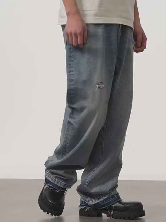 Harsh and Cruel Ripped Washed Denim