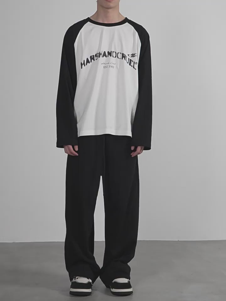 Harsh and Cruel Drawstring Strap Sweater Pants