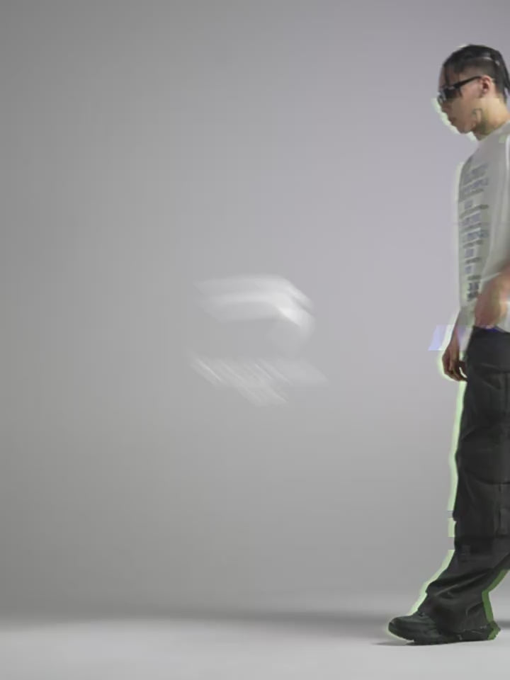 F2CE Blue Slogan Letter Print Tee