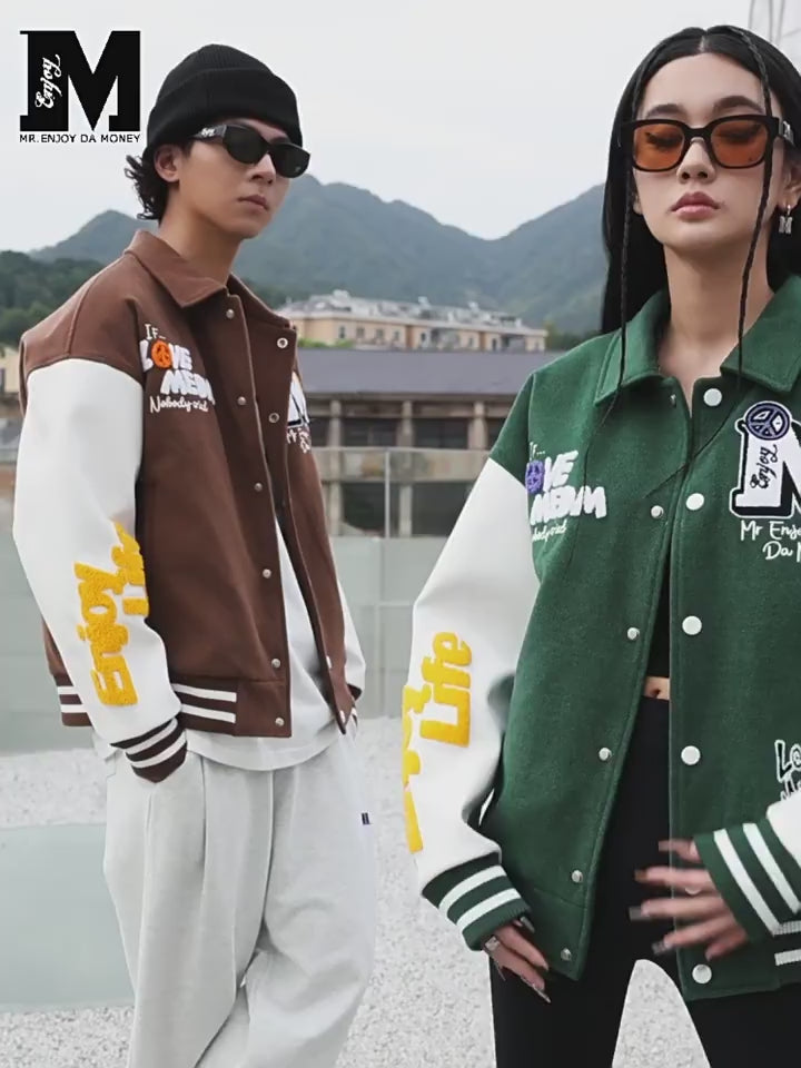 MEDM Peace Baseball Jacket