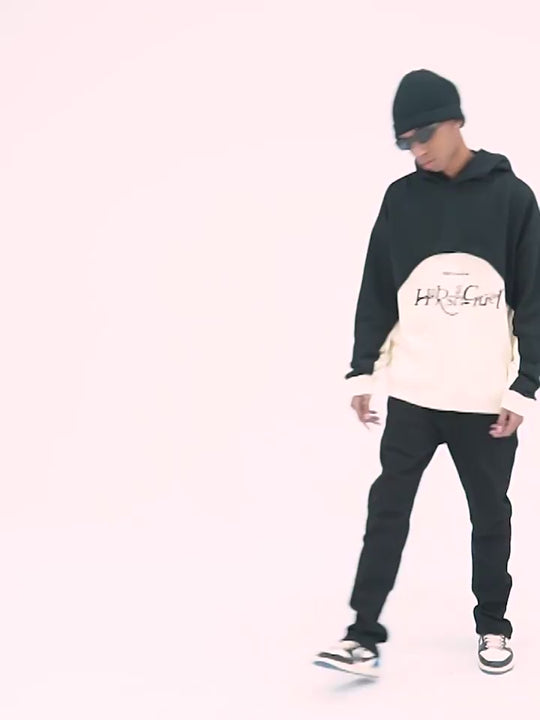 Harsh and Cruel Deconstructed Patchwork Hoodie