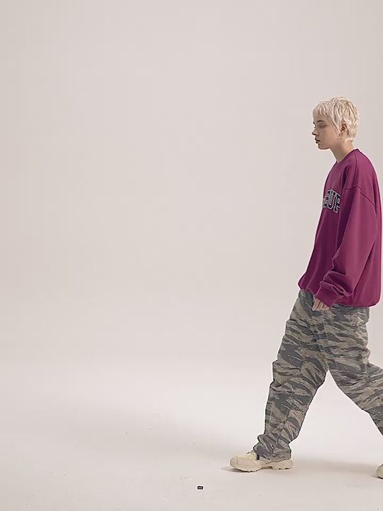 Wassup House Patch Embroidery Logo Sweatshirt