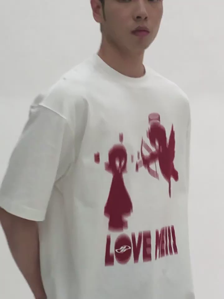 Harsh and Cruel Angel Imp Illusion Graffiti Tee