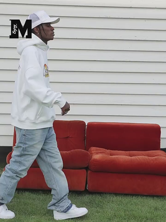 MEDM Flower Logo Embroidery Hoodie