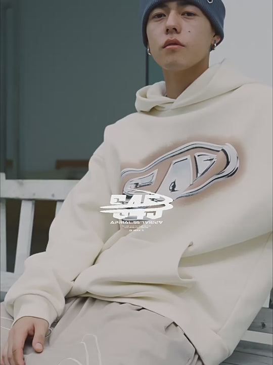 S45 Mirror Metal Logo Hoodie