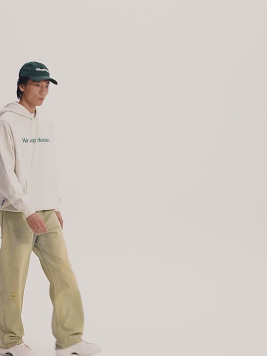 Wassup House Basic Large Logo Print Hoodie