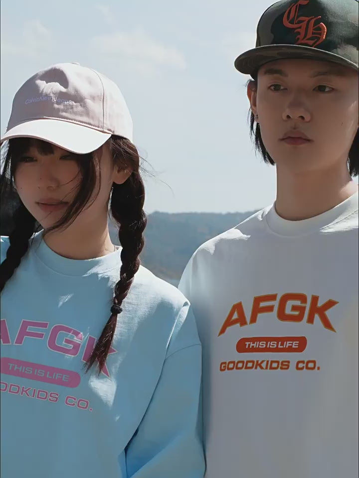 AFGK Letters Basic Long Sleeved Tee