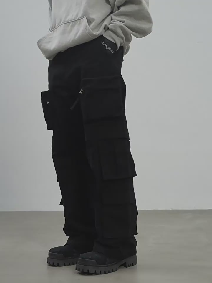 Harsh and Cruel 3D Multi Pocket Straight Trousers
