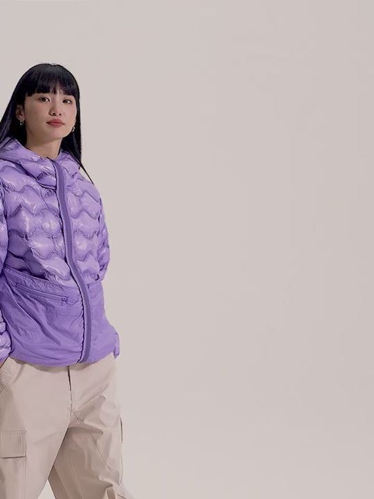 Wassup House Reversible Military Quilt Hooded Down Jacket