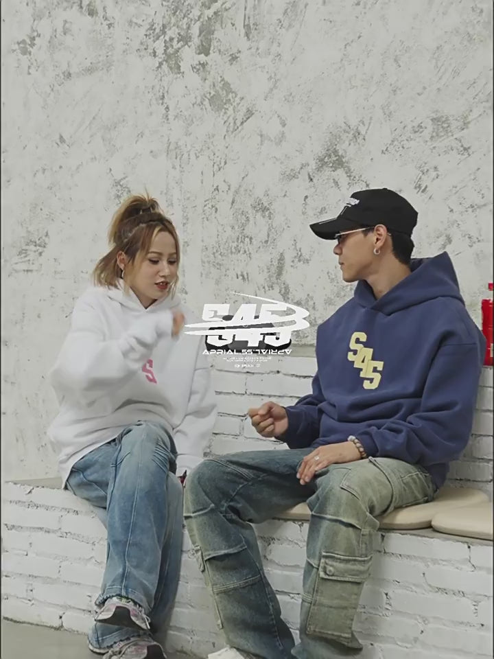 S45 Slant Split Logo Hoodie