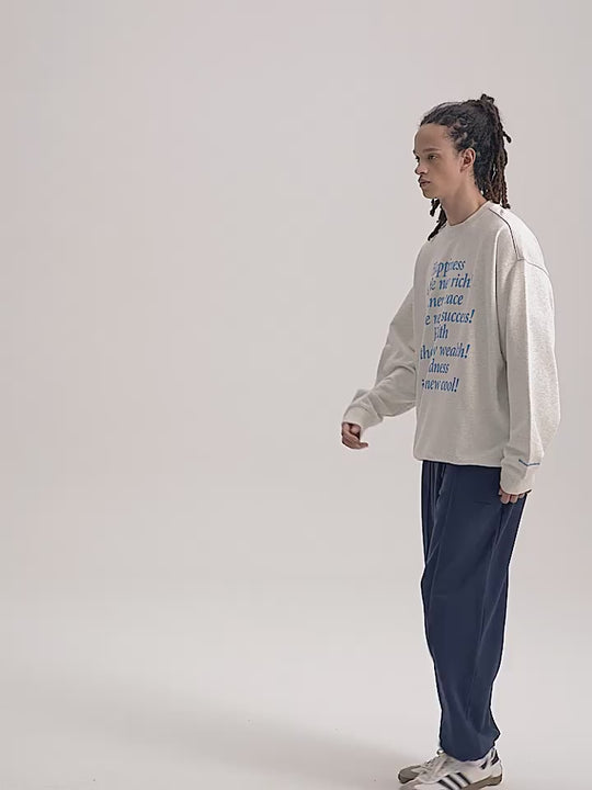 Wassup House Slogan Printing Sweatshirt