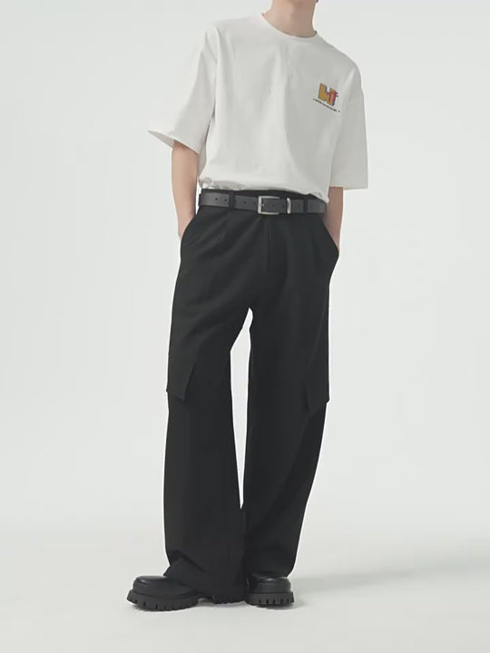Harsh and Cruel Draped Deconstructed Casual Pants