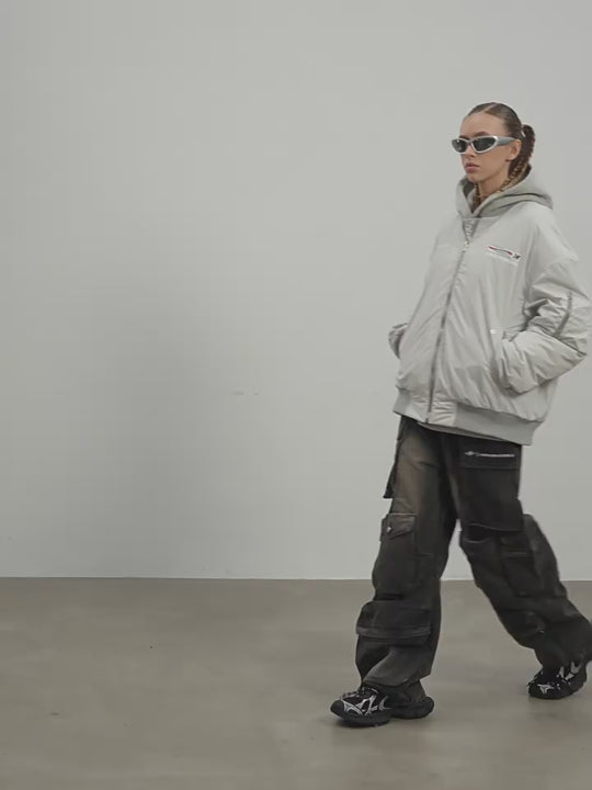 Harsh and Cruel Voice Down MA-1 Bomber Jacket