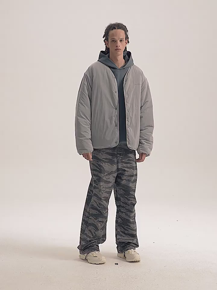 Wassup House Reversible Military Quilt Jacket