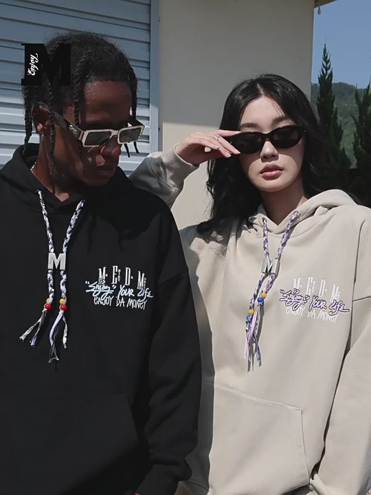 MEDM M Buckle Braided Rope Hoodie