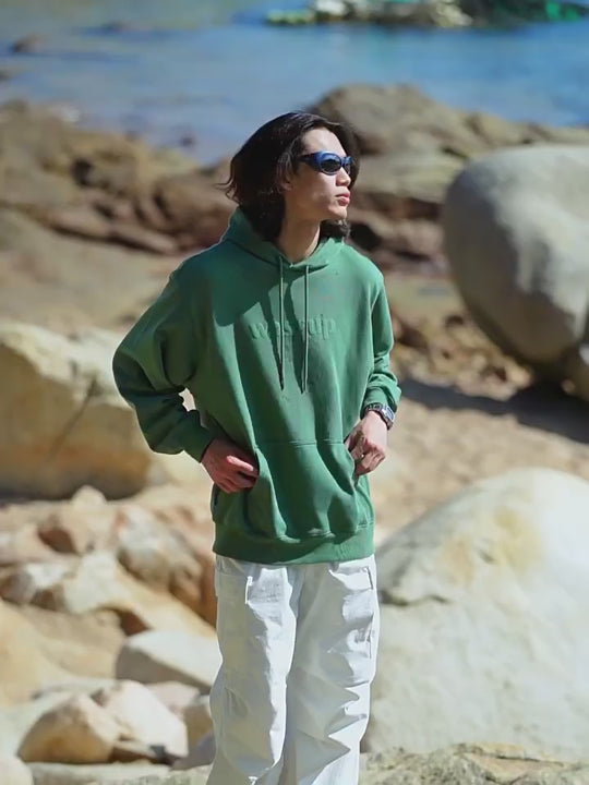 Wassup House Basic 3D Foam Logo Print Hoodie