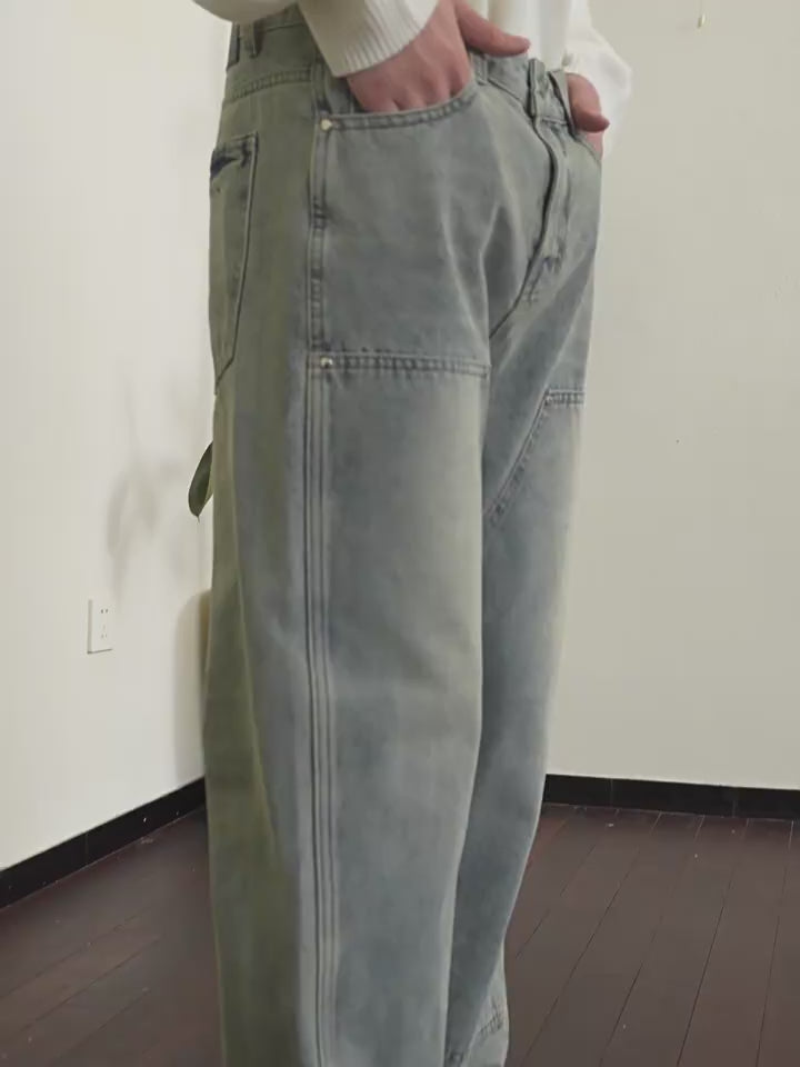 Harsh and Cruel Double Knee Straight Jeans