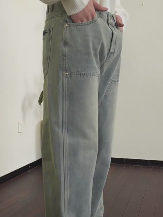 Harsh and Cruel Double Knee Straight Jeans