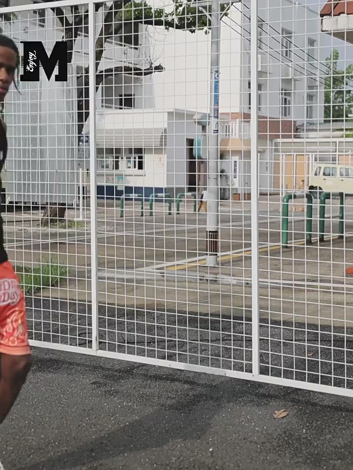 MEDM × SNOWDAY Logo Flame Basketball Shorts