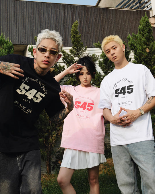 S45 Text Typography Basic Print Tee | Face 3 Face