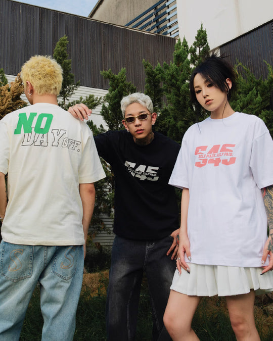 S45 NO DAY OFF Logo Tee | Face 3 Face