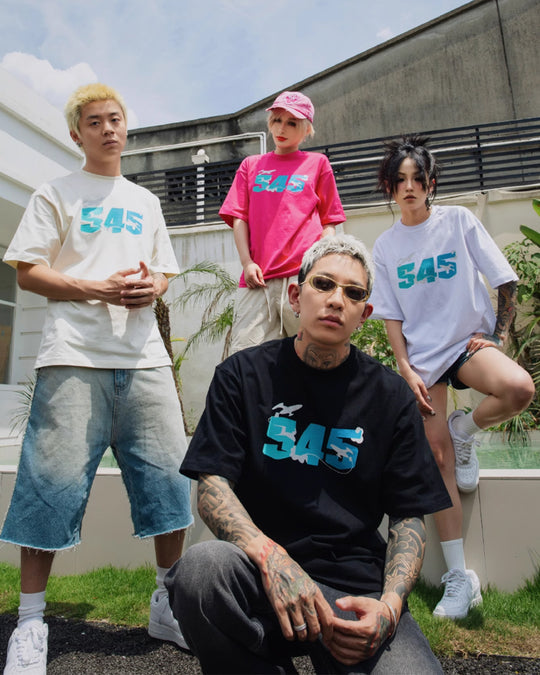 S45 Airplane Gradient Logo Tee | Face 3 Face