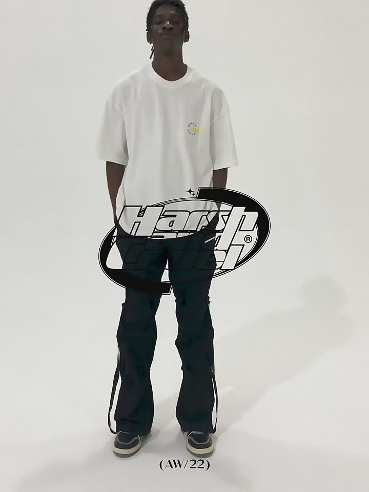 Harsh and Cruel Deconstrucred Loose Buttons Trousers