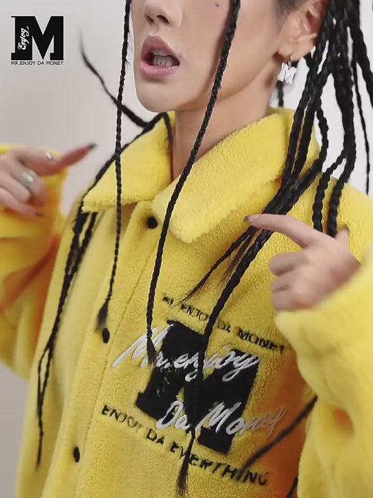 MEDM Lapel Sherpa Fleece Jacket