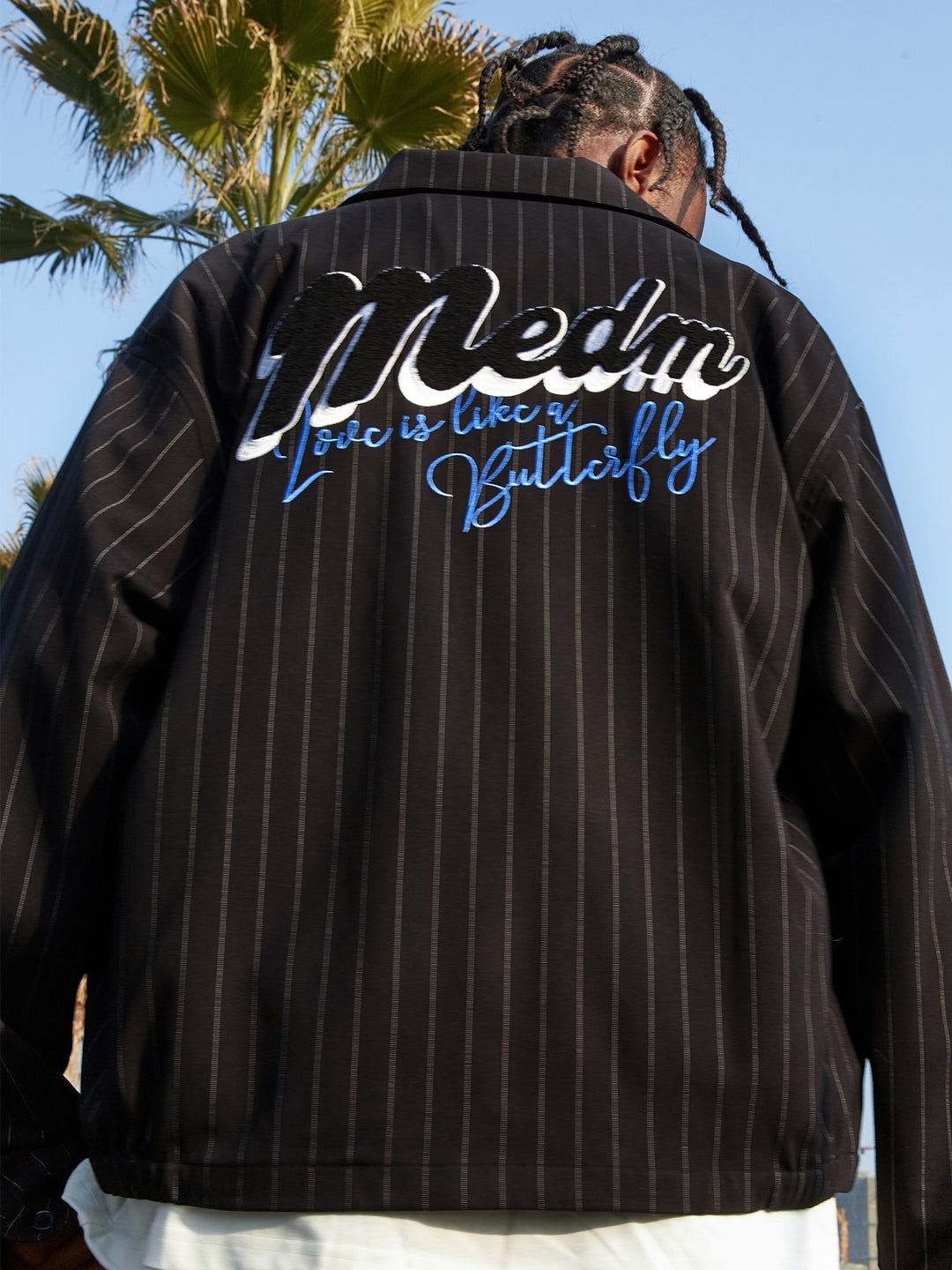 MEDM Striped Logo Jacket | Face 3 Face