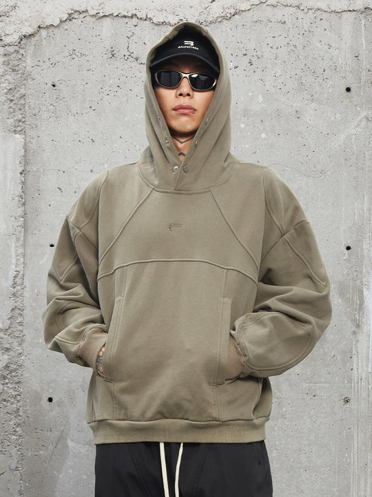 F2CE Logo Buttons Hoodie