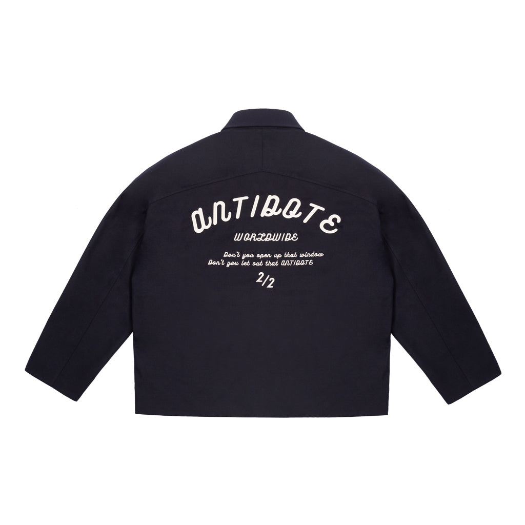ANTIDOTE Letter Logo Embroidered Loose Jacket | Face 3 Face