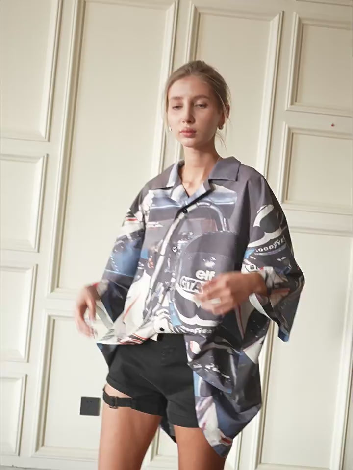 Harsh and Cruel Racing Driver Full Printed Cuban Shirt