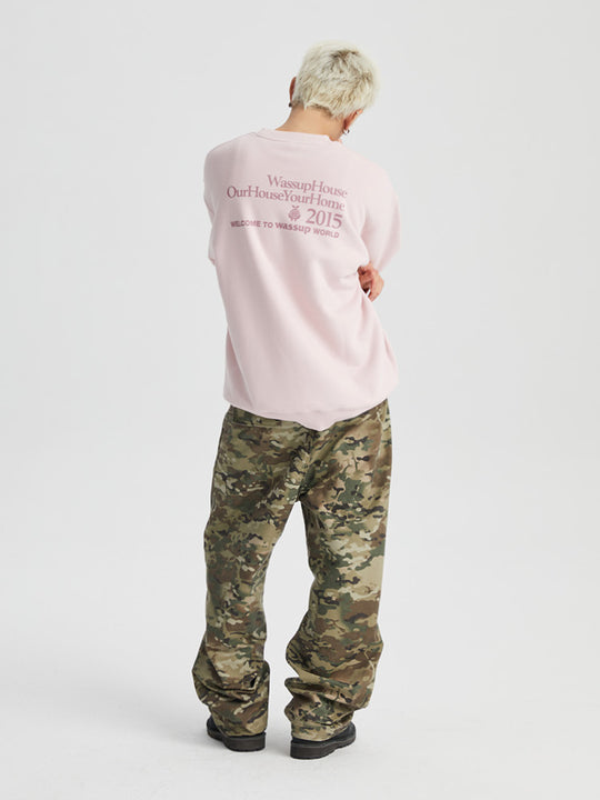 Wassup House Earth Planting Printed Embroidery Sweatshirt