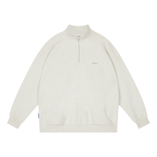 Wassup House Half Zipper Logo Sweatshirt