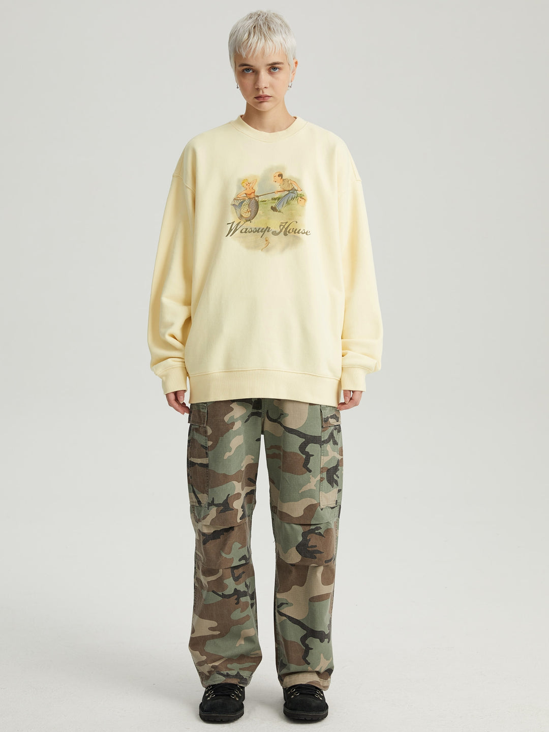 Wassup House Mermaid Tale Printed Sweatshirt