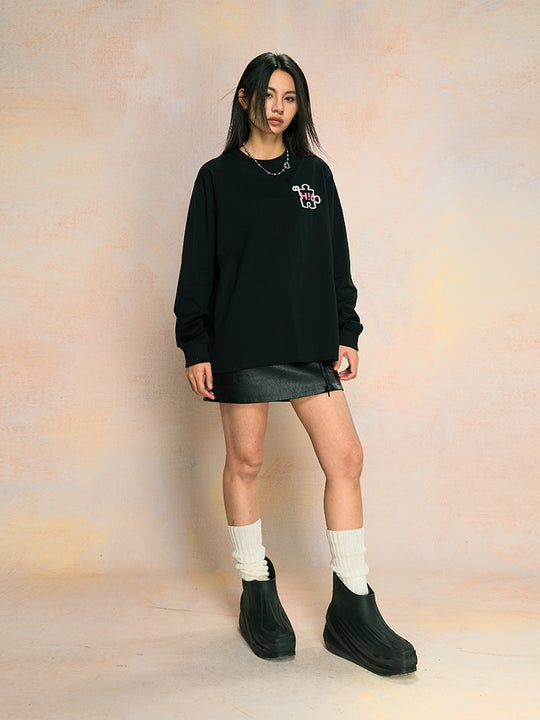 YADcrew Hello Saturday Long Sleeve Tee