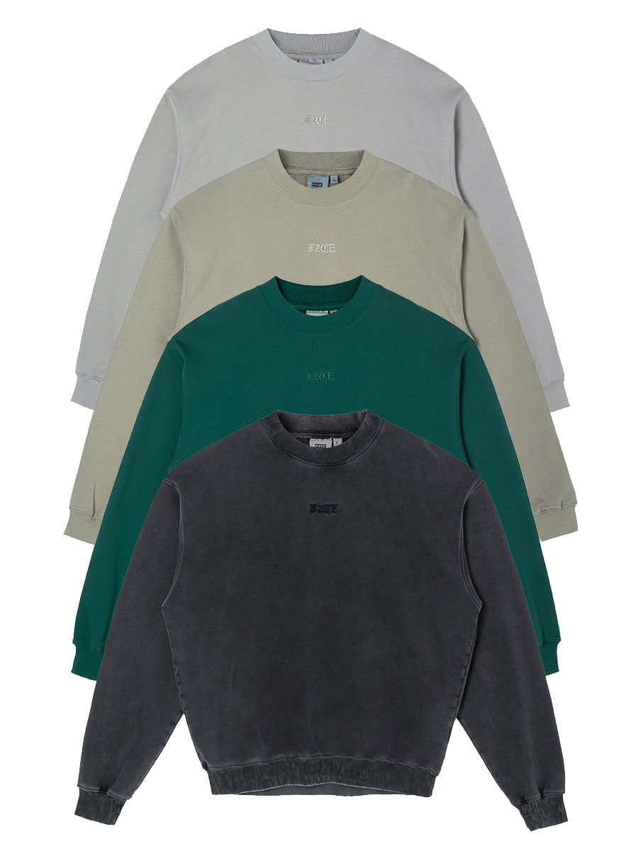 F2CE Embroidered LOGO Basic Pullover Sweatshirts | Face 3 Face