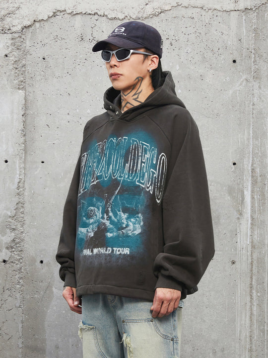 F2CE Graffiti Printing Hoodie