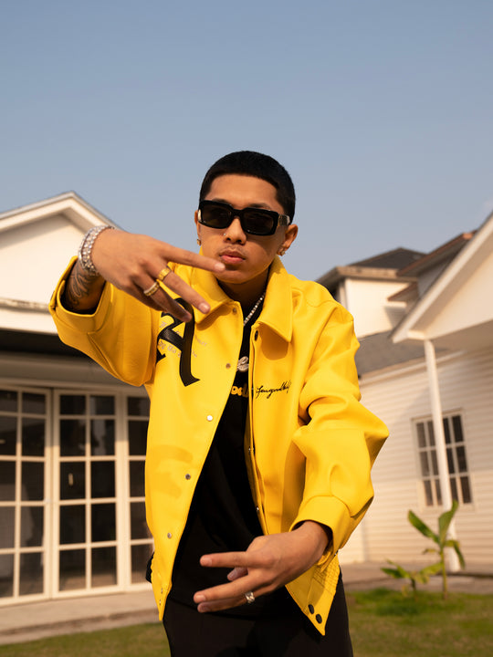 Racer varsity jacket | Racing Leather Jacket | Face 3 Face