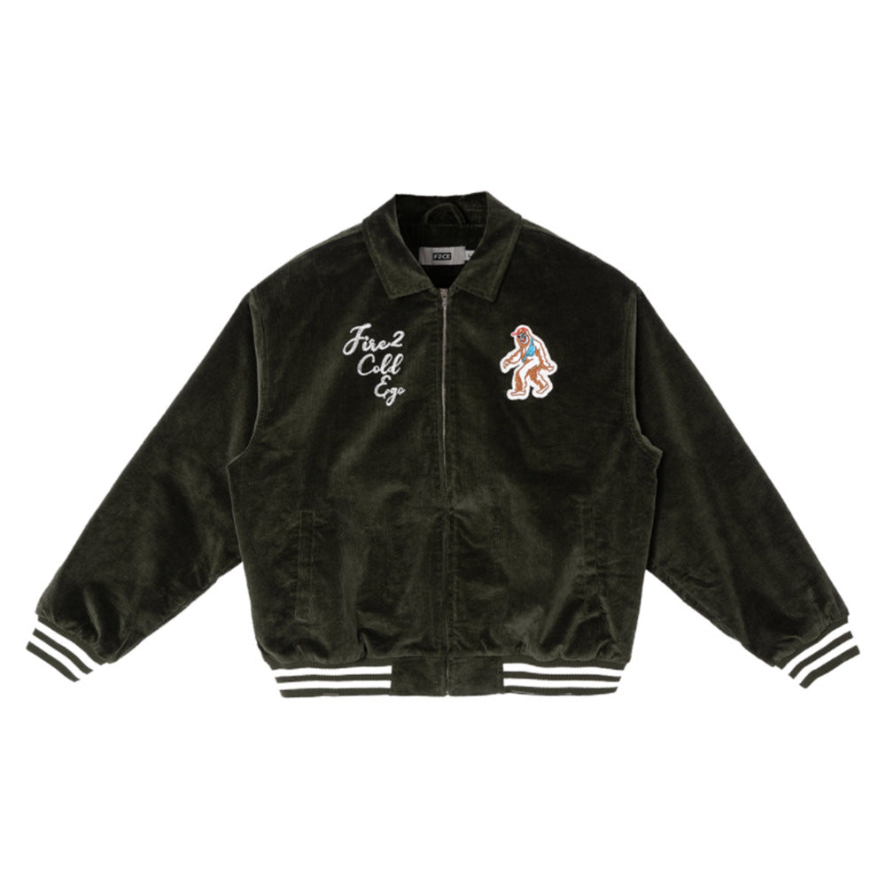 F2CE Embroidered Corduroy Varsity Jacket | Face 3 Face