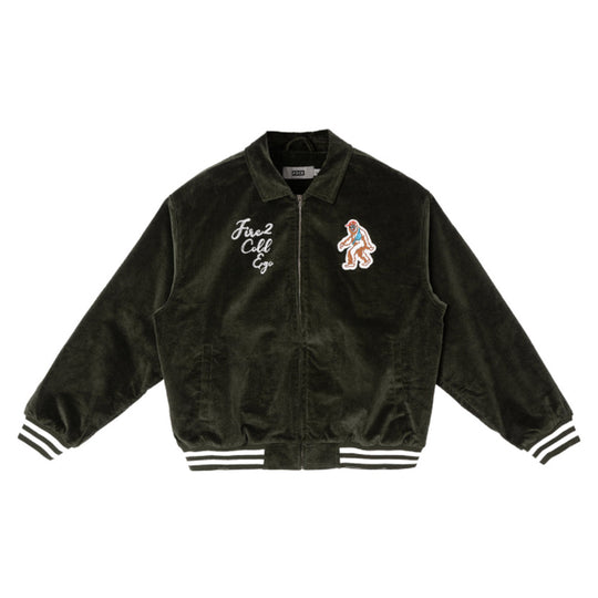 F2CE Embroidered Corduroy Varsity Jacket | Face 3 Face