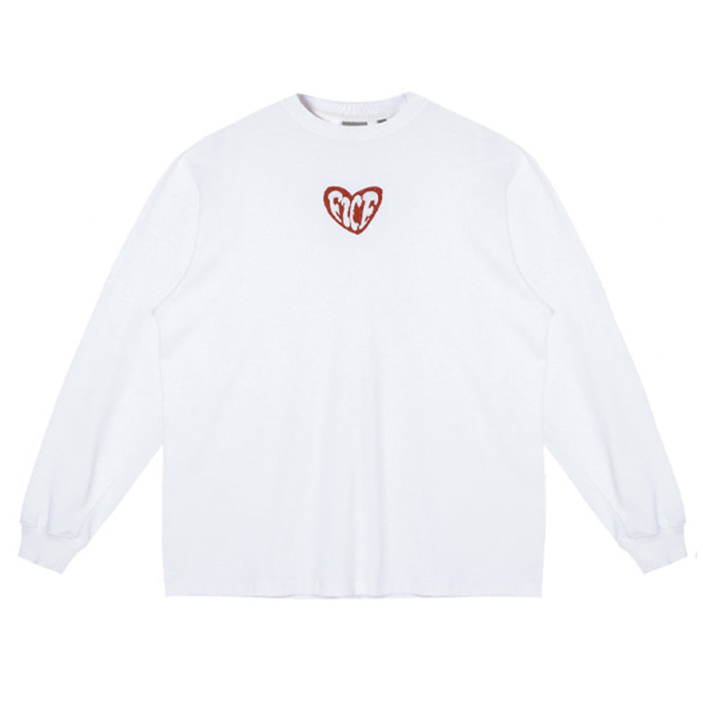 F2CE Love Heart LOGO Long Sleeved Tee | Face 3 Face