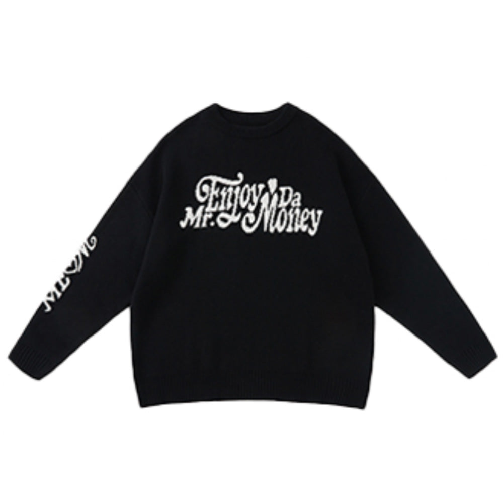 MEDM Flower Font Logo Knit Sweater | Face 3 Face