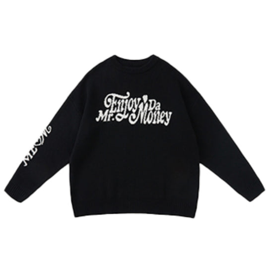 MEDM Flower Font Logo Knit Sweater | Face 3 Face