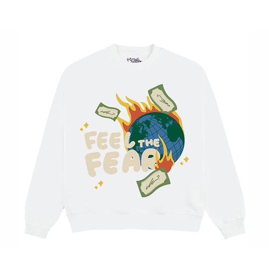 F3F Select Feel The Fear Earth Print Sweatshirts