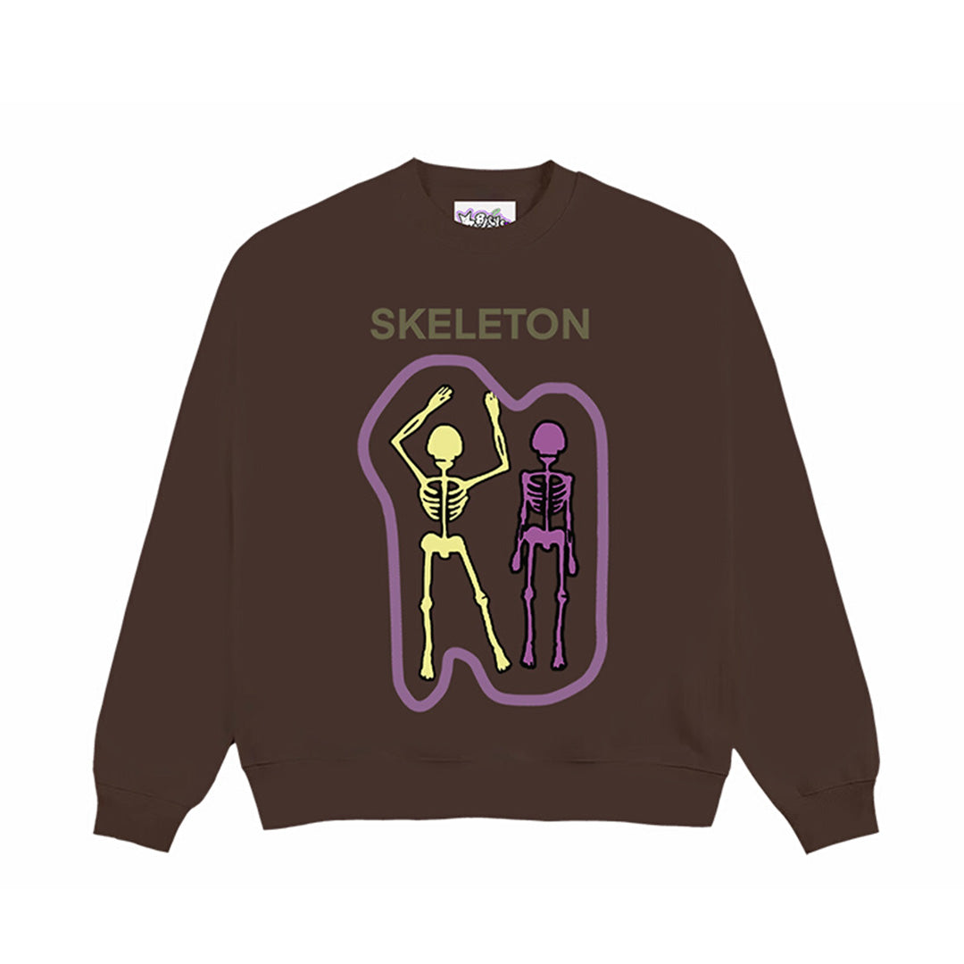 F3F Select Skeleton Skull Print Sweatshirts