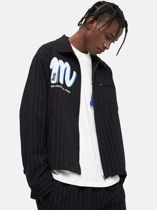 MEDM Striped Logo Jacket | Face 3 Face