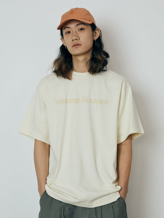 Wassup Basic Large Logo Print Tee | Face 3 Face