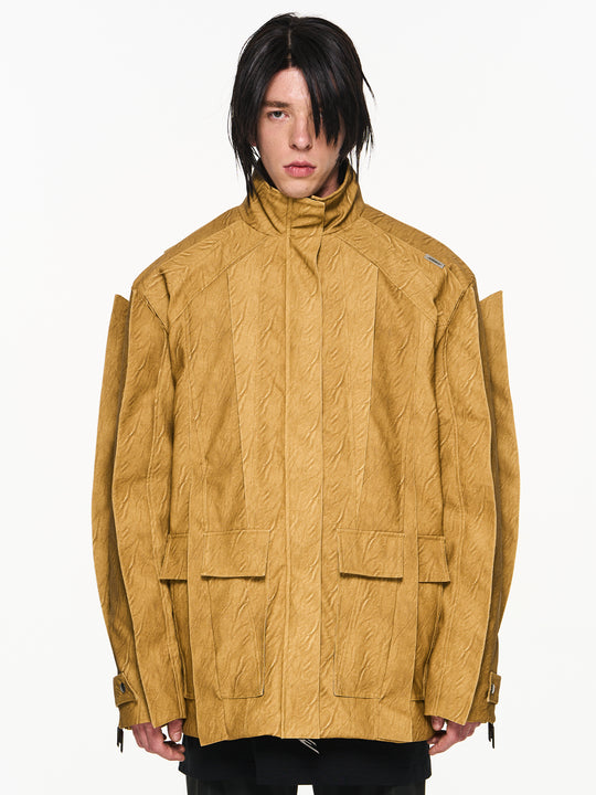 BLIND NO PLAN Multi Piece Combination Blade Washed Jacket