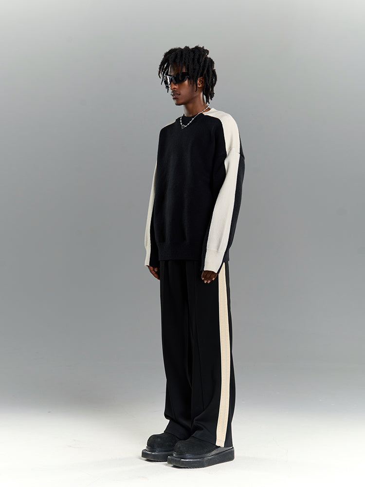 YADcrew Webbing Striped Sport Pants